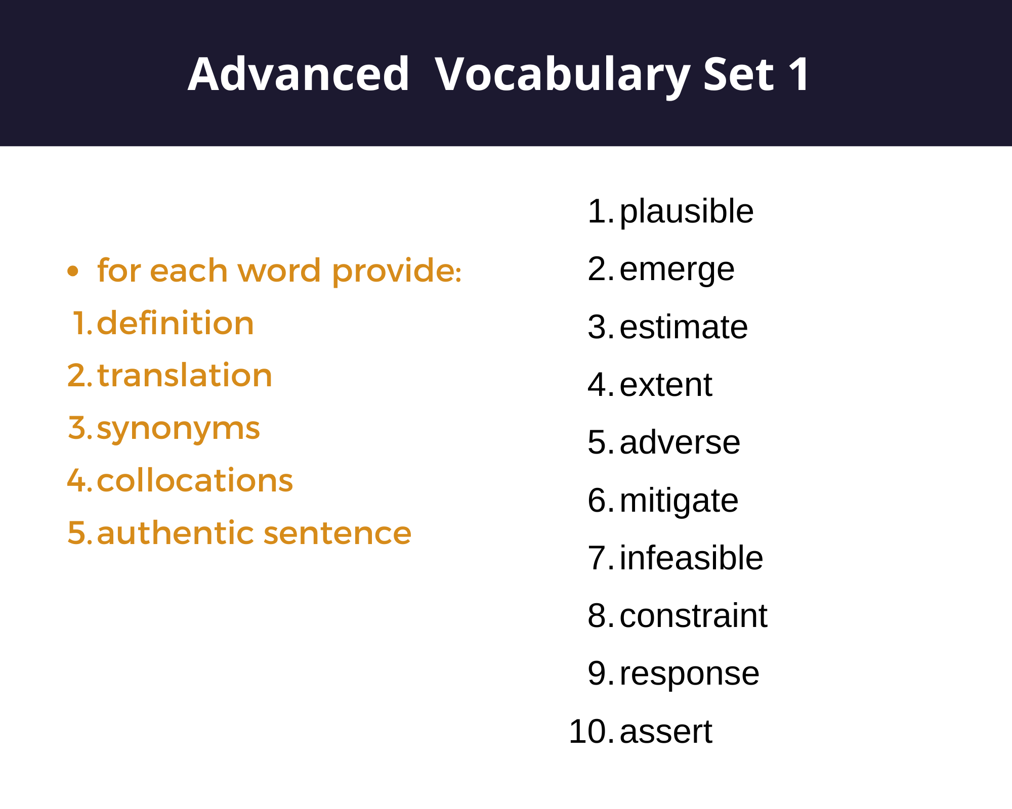 Advanced Vocabulary – EnTop